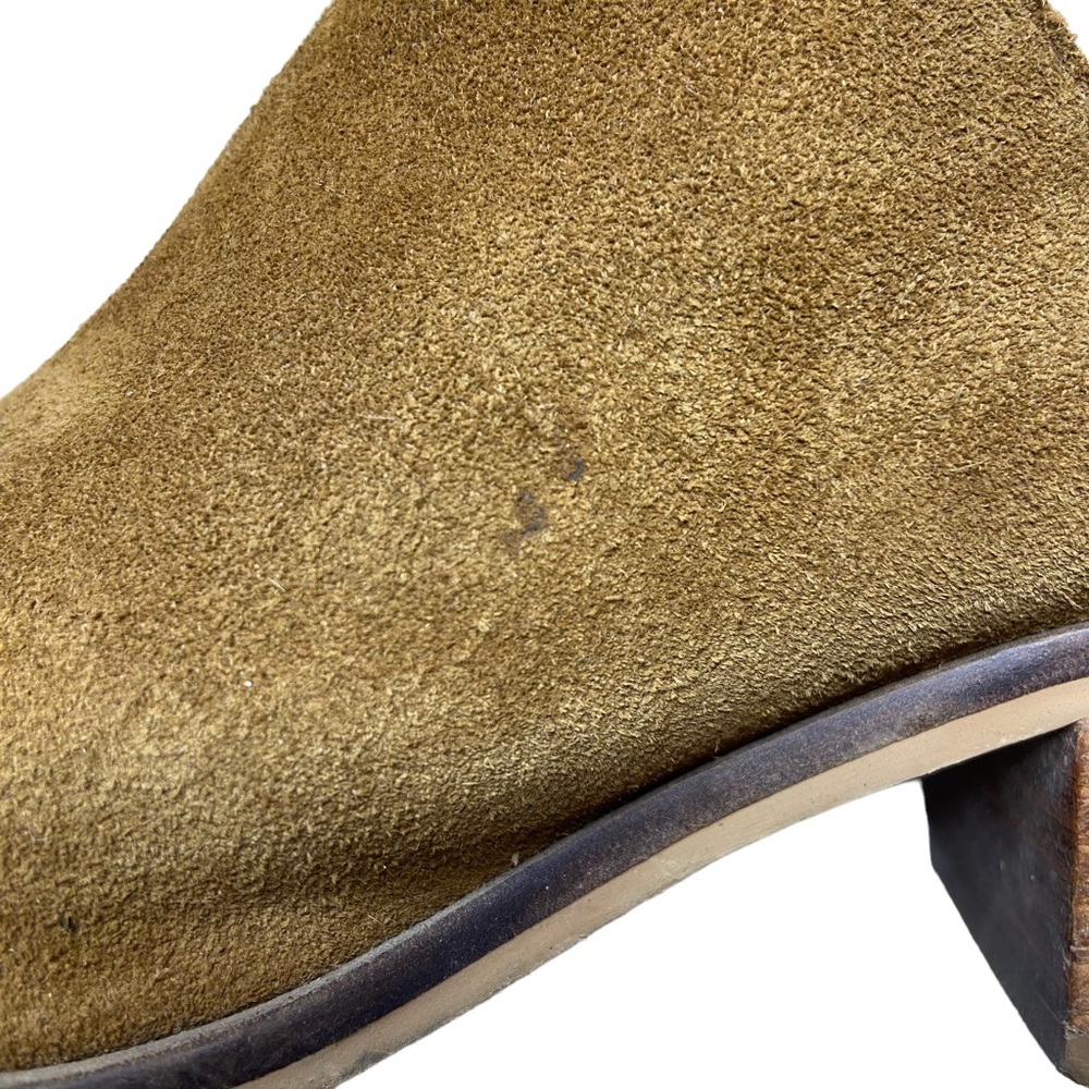 STEVE MADDEN Ankle Boots Lancaster Suede Leather Western Cognac Size 7M - Picture 7 of 13